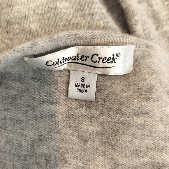 Coldwater Creek Lambswool Angora Sweater Crochet Trim - Picture 9 of 10